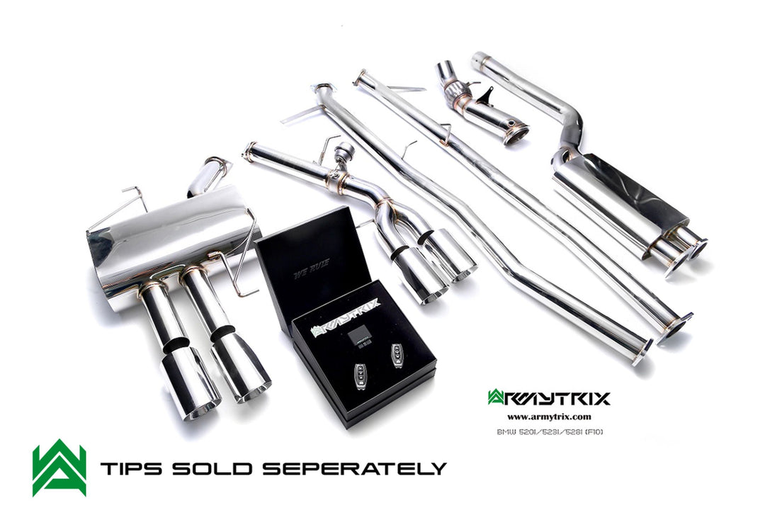 Armytrix - BMW 5 SERIES F10 528I - Cat-back Stainless Steel  - BMF12