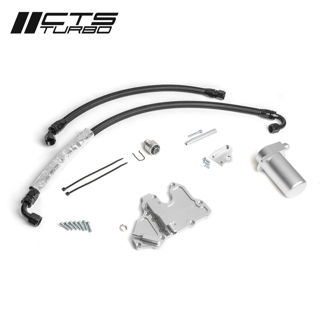 CTS Turbo - MQB VW Golf/Alltrack/Sportwagen and MQB VW GTI/GLI Oil Catch Can Kit (MK7 and MK7.5) - CTS-CC-MK7TSI