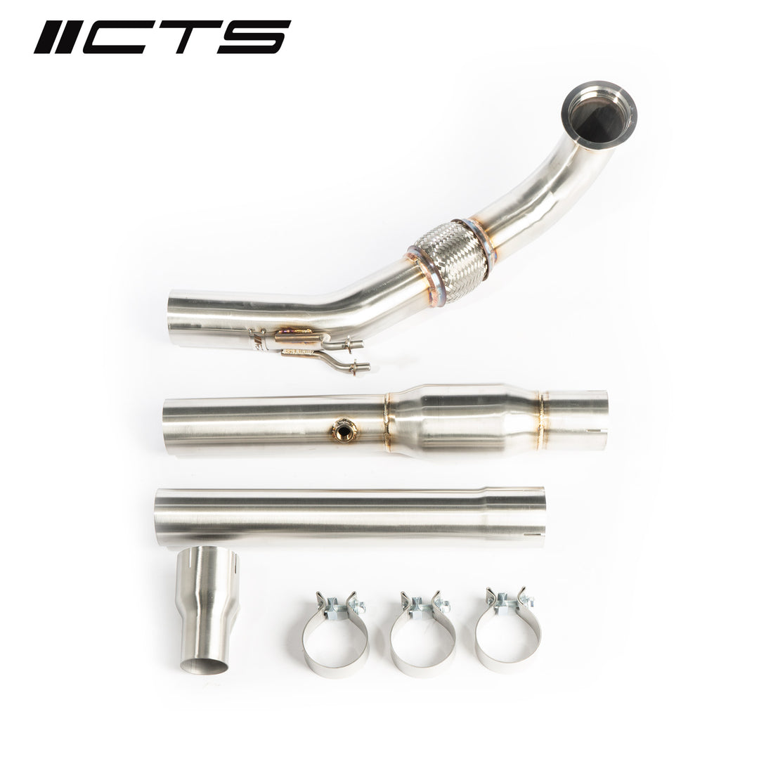 CTS Turbo - Gen3 1.8T/2.0T TSI Downpipe with High-Flow Cat - CTS-EXH-DP-0013-CAT