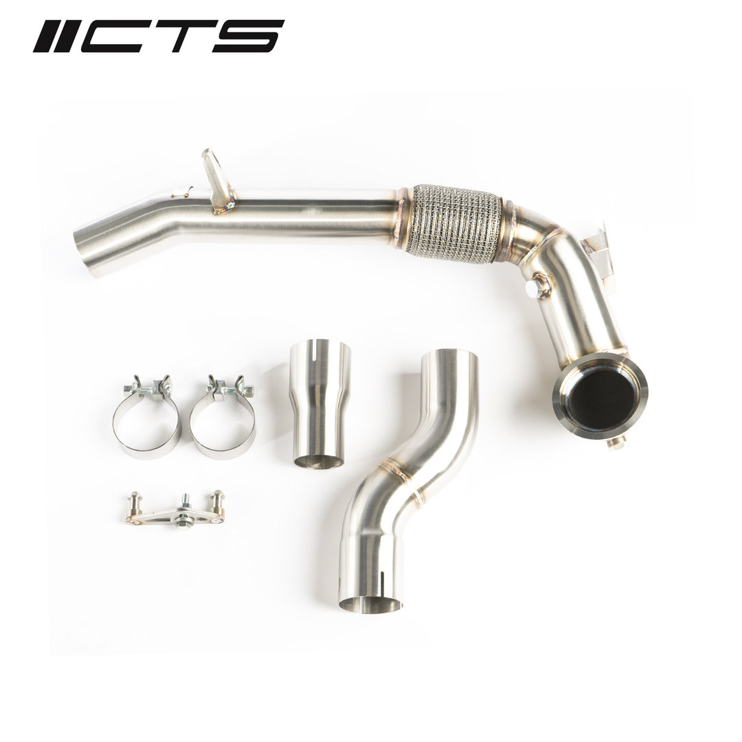 CTS Turbo - EVO4 FWD RACE Exhaust Downpipe MK8 VW GTI/8Y Audi A3 - CTS-EXH-DP-0055