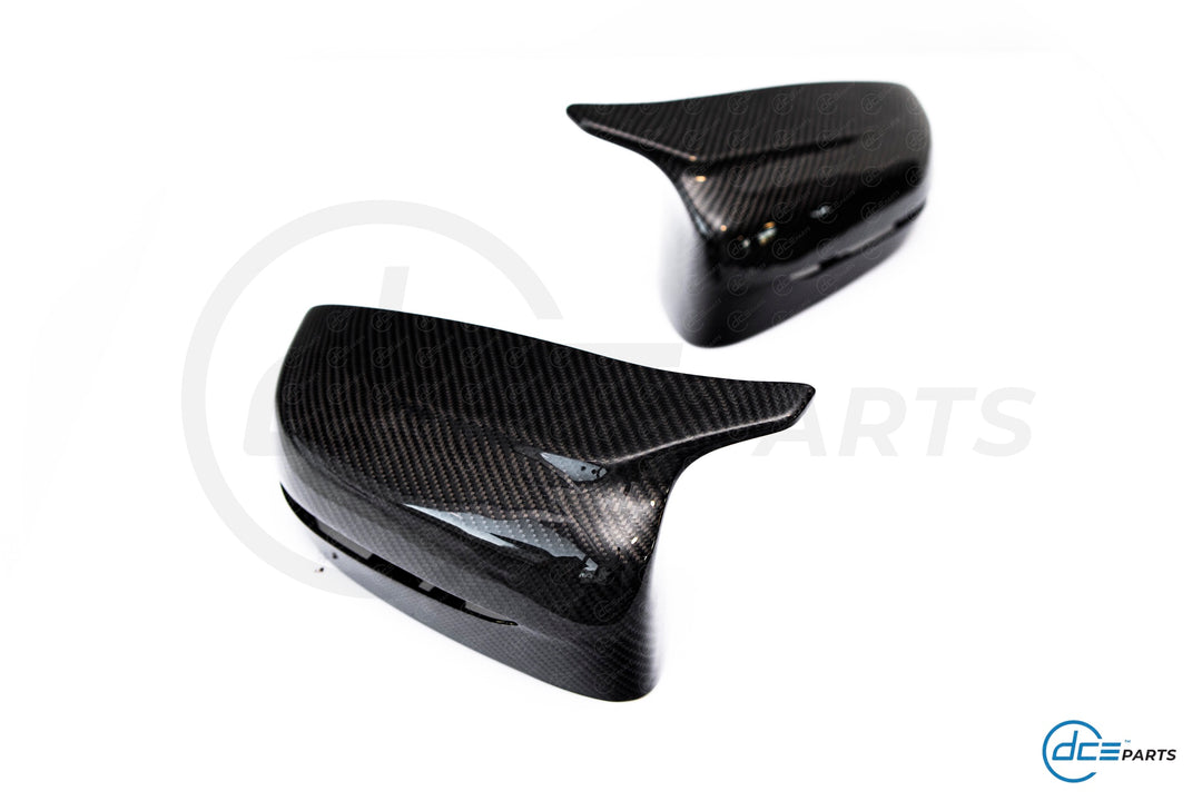 BMW (2018+, G20, G21, G22, G23, G26, G30, G31, G32, G15, G16 - G-Series) DRY Pre-Preg High-Wing M-Style Carbon Fibre Wing Mirror Caps Covers