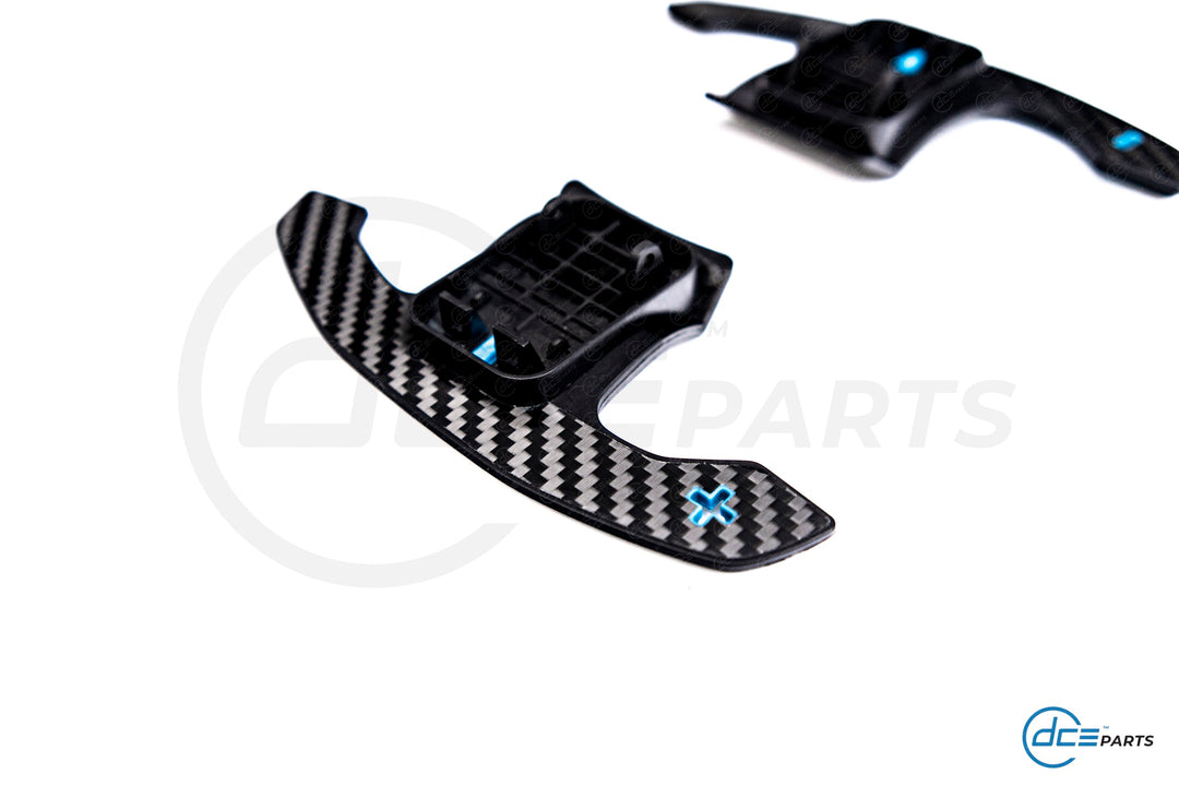 DCE Parts - BMW/MINI F & G-Series Shifter Paddles Blue (F30 F32 F33 F80 F82 F87 - F40 F44 G20 G21 G22 G23 G26 G80 G82 G42 G30 G31 F90)