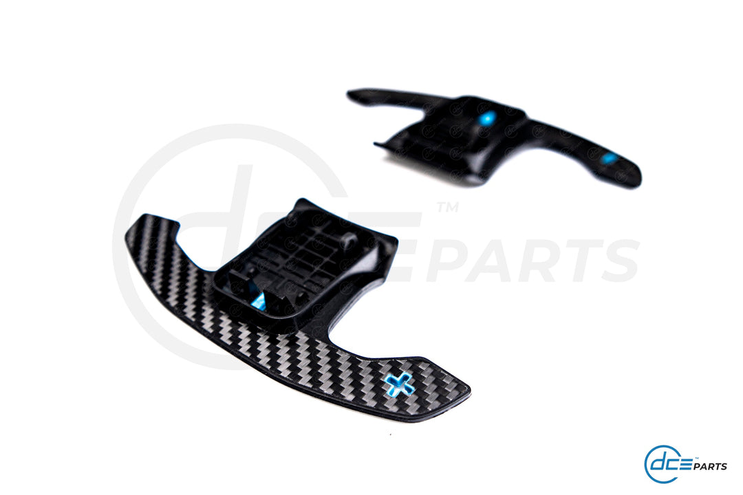 DCE Parts - BMW/MINI F & G-Series Shifter Paddles Blue (F30 F32 F33 F80 F82 F87 - F40 F44 G20 G21 G22 G23 G26 G80 G82 G42 G30 G31 F90)