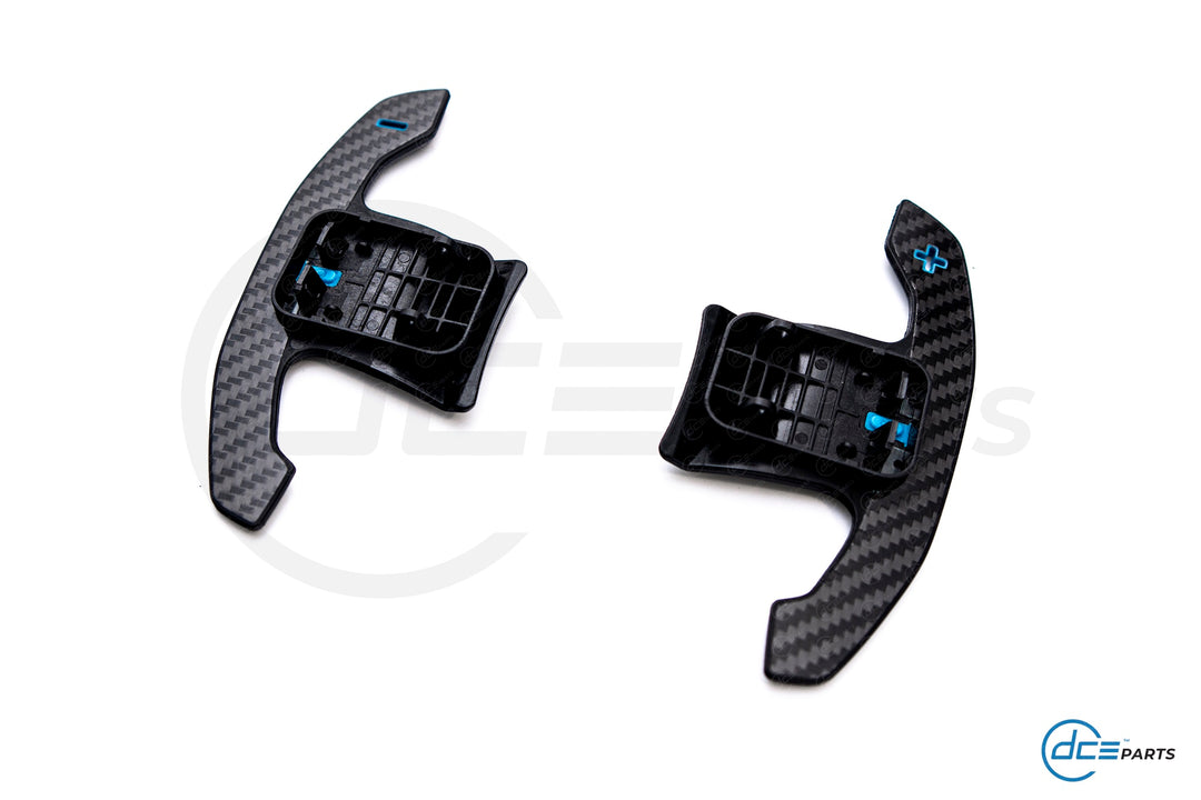 DCE Parts - BMW/MINI F & G-Series Shifter Paddles Blue (F30 F32 F33 F80 F82 F87 - F40 F44 G20 G21 G22 G23 G26 G80 G82 G42 G30 G31 F90)