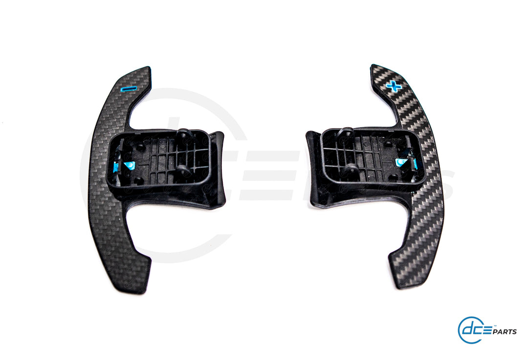 DCE Parts - BMW/MINI F & G-Series Shifter Paddles Blue (F30 F32 F33 F80 F82 F87 - F40 F44 G20 G21 G22 G23 G26 G80 G82 G42 G30 G31 F90)
