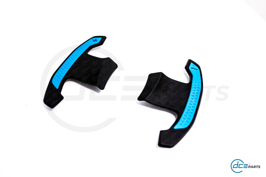 DCE Parts - BMW/MINI F & G-Series Shifter Paddles Blue (F30 F32 F33 F80 F82 F87 - F40 F44 G20 G21 G22 G23 G26 G80 G82 G42 G30 G31 F90)
