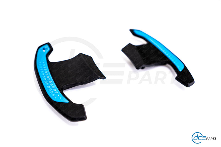 DCE Parts - BMW/MINI F & G-Series Shifter Paddles Blue (F30 F32 F33 F80 F82 F87 - F40 F44 G20 G21 G22 G23 G26 G80 G82 G42 G30 G31 F90)