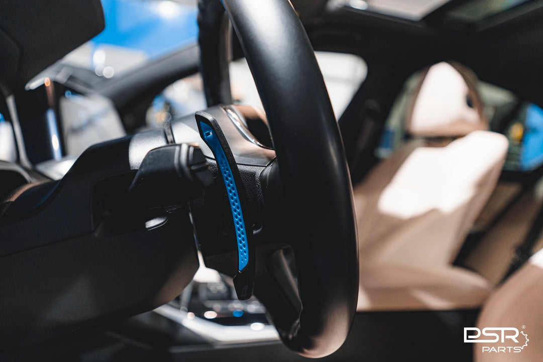 DCE Parts - BMW/MINI F & G-Series Shifter Paddles Blue (F30 F32 F33 F80 F82 F87 - F40 F44 G20 G21 G22 G23 G26 G80 G82 G42 G30 G31 F90)