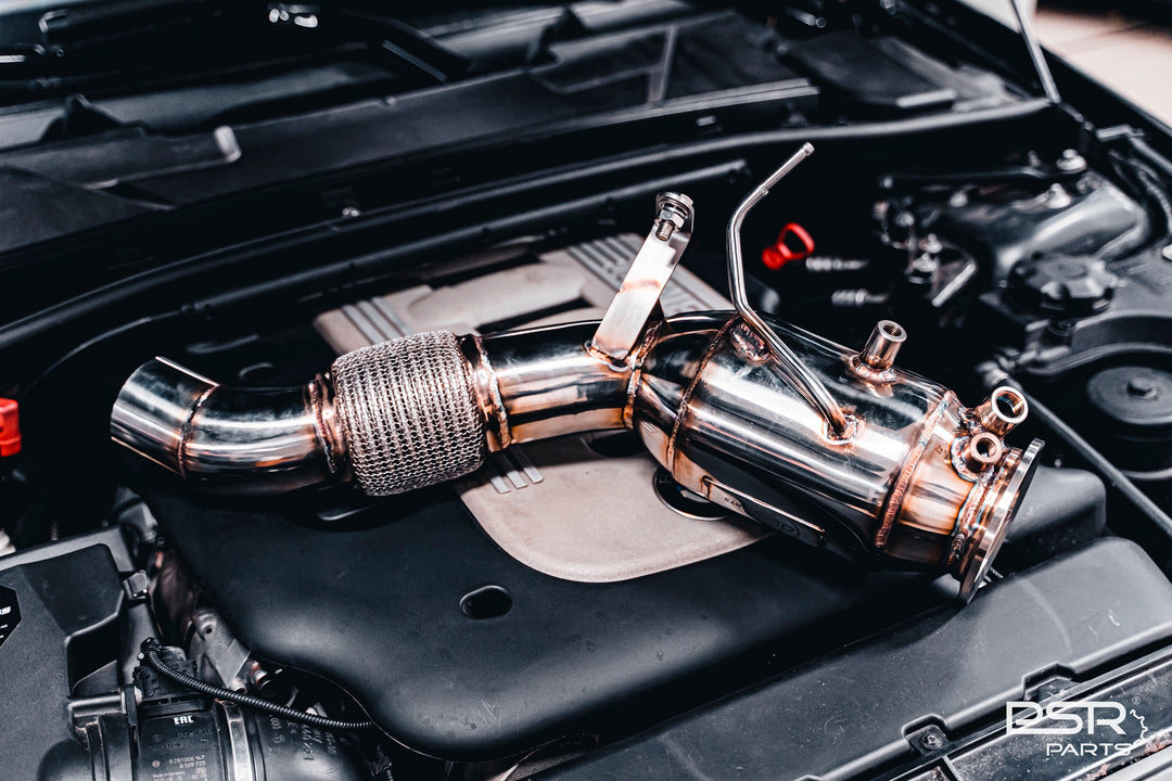 DCE Parts - BMW M57N2 3.0D 3.0 76mm / 3.5 Inch 89mm Downpipe - E90 E91 E92 E93 335D / E60 E61 535D / E63 E64 635D