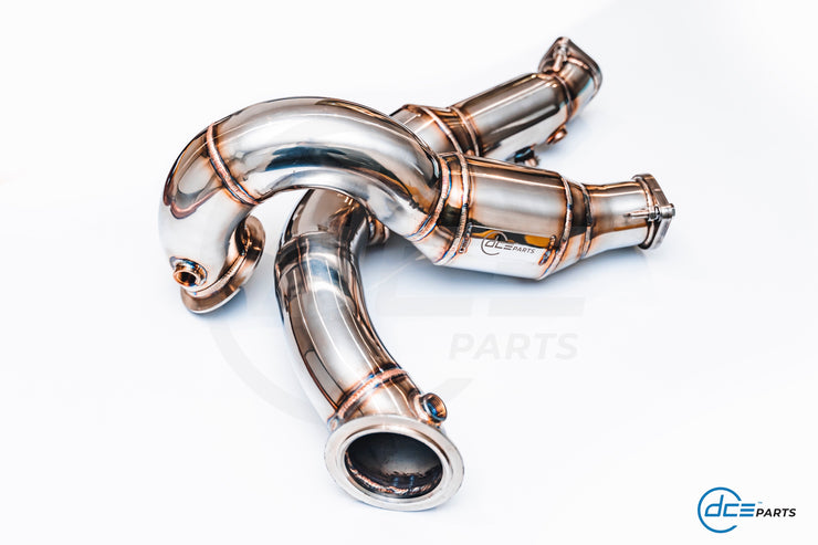 DCE Parts - N54 Downpipe - BMW E90 E91 E92 E93 E82 E88 135i 335i - Cat-Look & High Flow Cat Downpipe