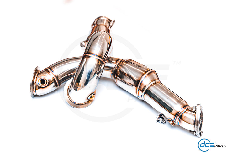 DCE Parts - N54 Downpipe - BMW E90 E91 E92 E93 E82 E88 135i 335i - Cat-Look & High Flow Cat Downpipe