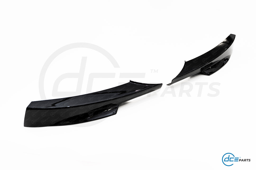 DCE Parts - Splitter Flaps for M-Sport Front Bumper BMW E90 E91 LCI - Gloss Black
