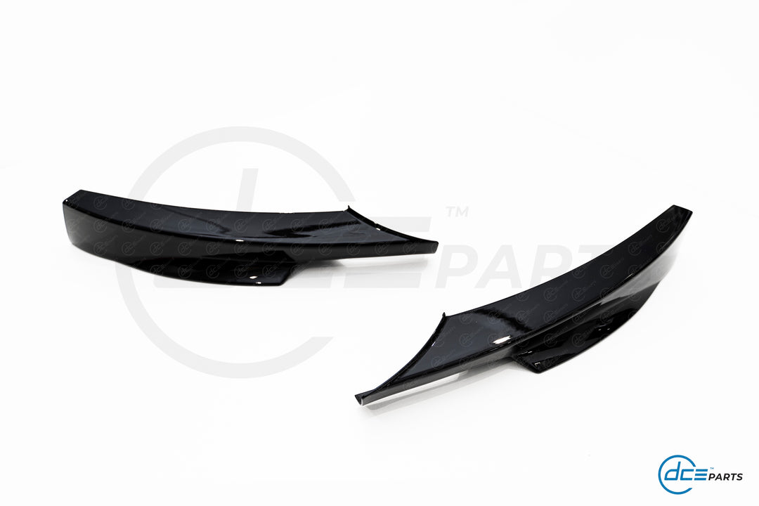 DCE Parts - Splitter Flaps for M-Sport Front Bumper BMW E90 E91 LCI - Gloss Black