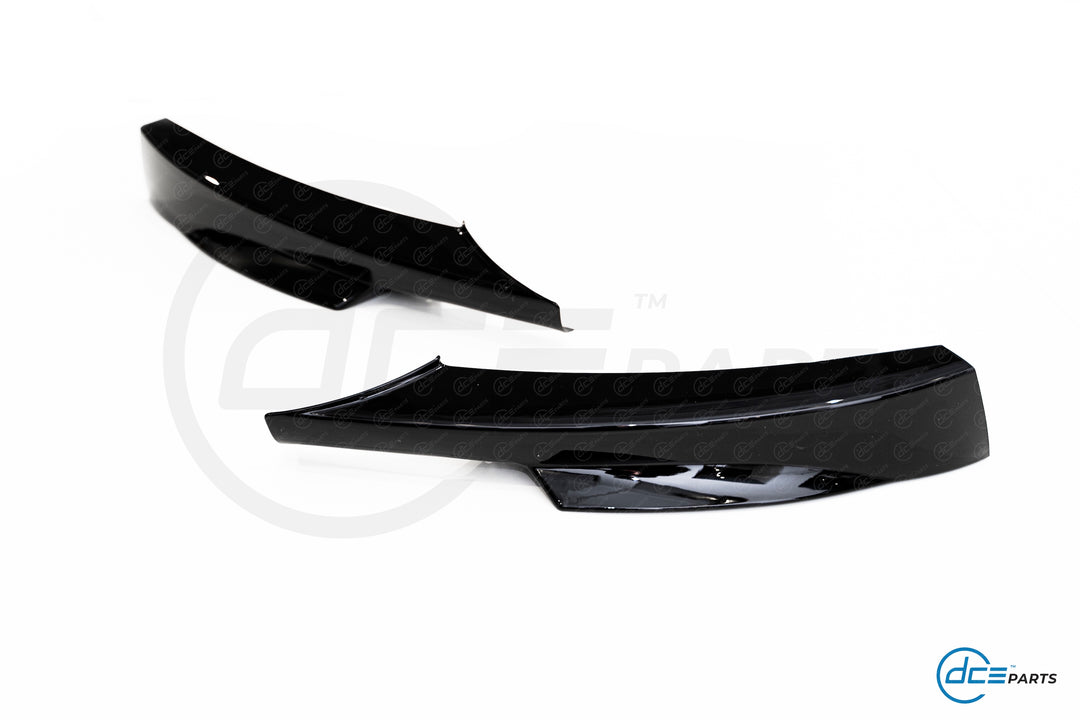 DCE Parts - Splitter Flaps for M-Sport Front Bumper BMW E90 E91 LCI - Gloss Black