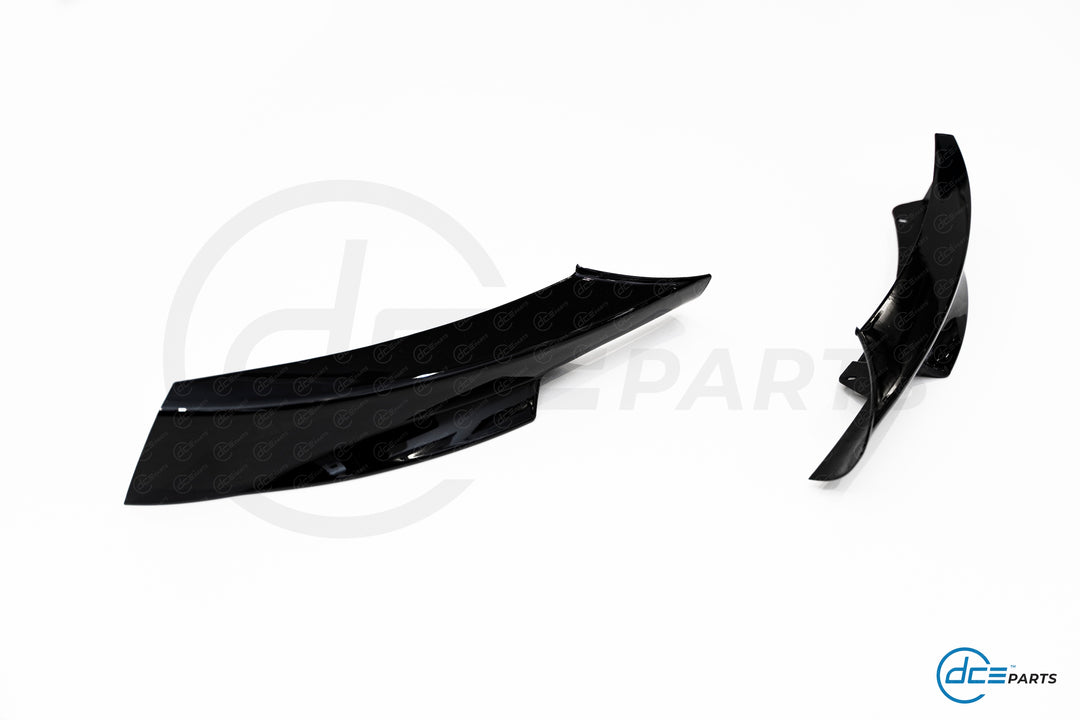 DCE Parts - Splitter Flaps for M-Sport Front Bumper BMW E90 E91 LCI - Gloss Black