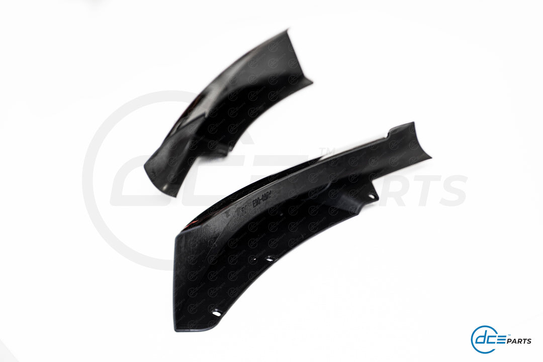 DCE Parts - Splitter Flaps for M-Sport Front Bumper BMW E90 E91 LCI - Gloss Black