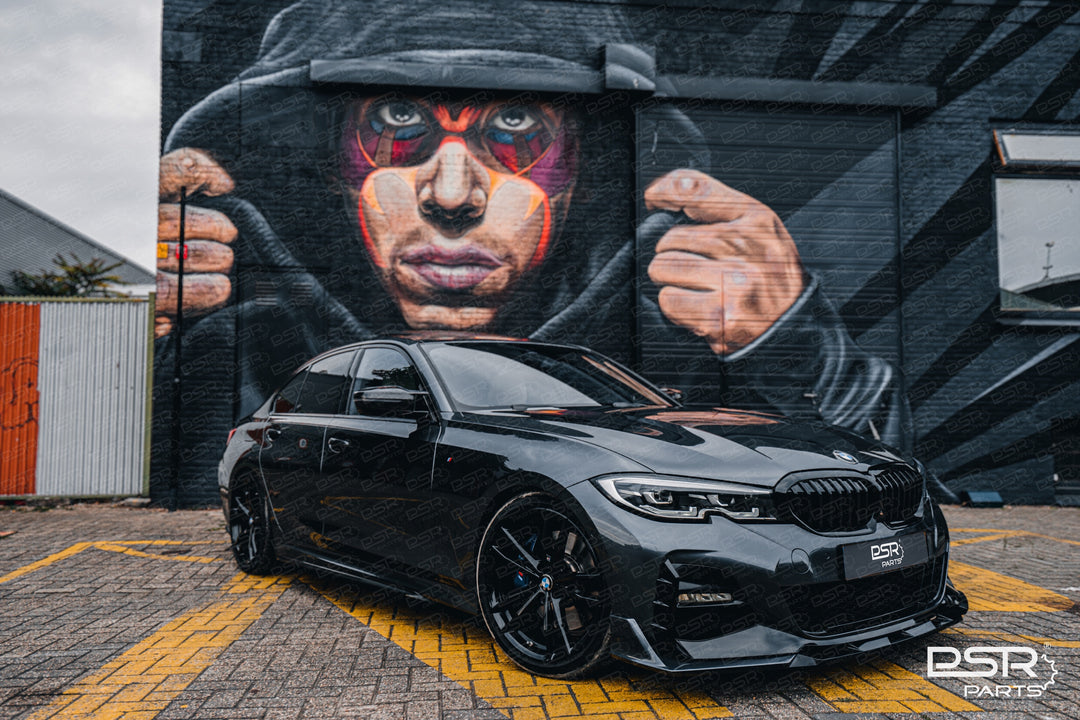 DCE Parts - 5 Piece GTS M-Sport Front Splitter - BMW 3 SERIES G20/G21 Pre-LCI - Gloss Black