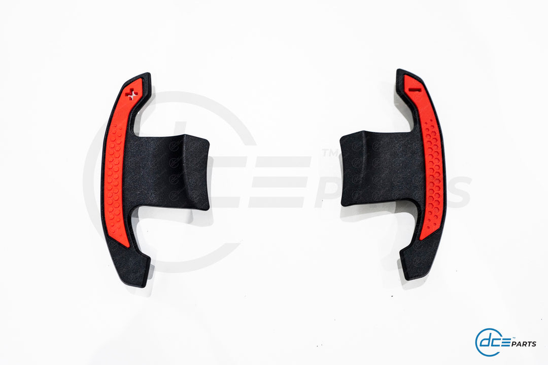 DCE Parts - BMW/MINI F & G-Series Shifter Paddles Red (F30 F32 F33 F80 F82 F87 - F40 F44 G20 G21 G22 G23 G26 G80 G82 G42 G30 G31 F90)