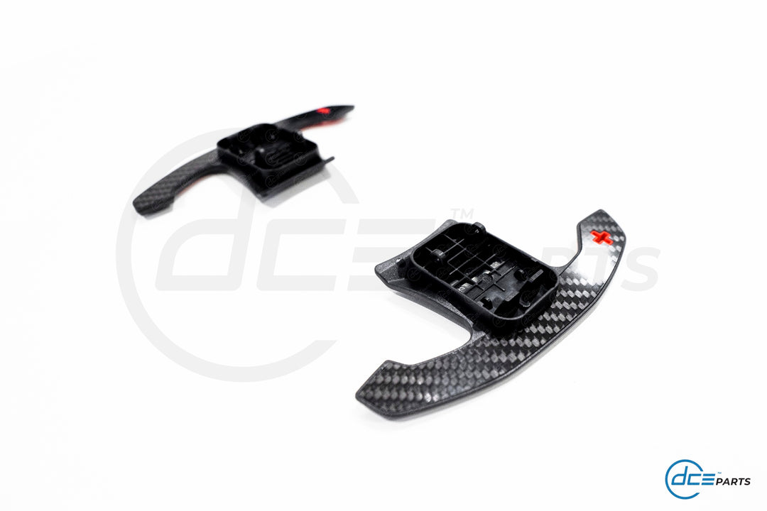 DCE Parts - BMW/MINI F & G-Series Shifter Paddles Red (F30 F32 F33 F80 F82 F87 - F40 F44 G20 G21 G22 G23 G26 G80 G82 G42 G30 G31 F90)