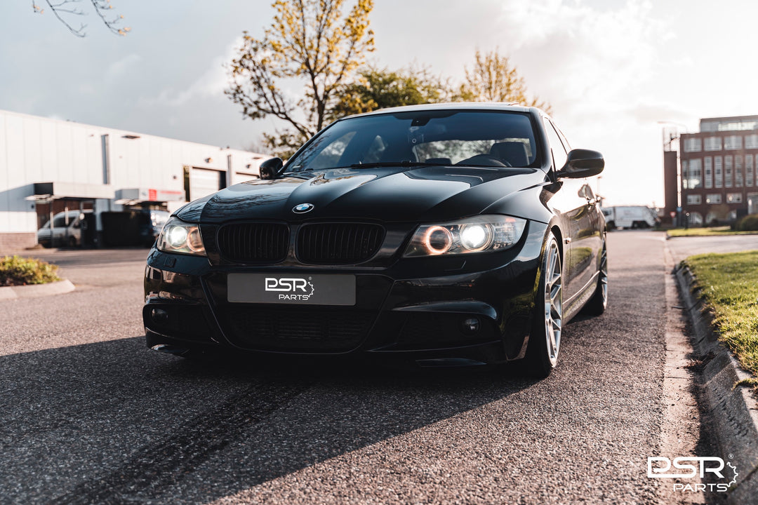 DCE Parts - Splitter Flaps for M-Sport Front Bumper BMW E90 E91 LCI - Gloss Black