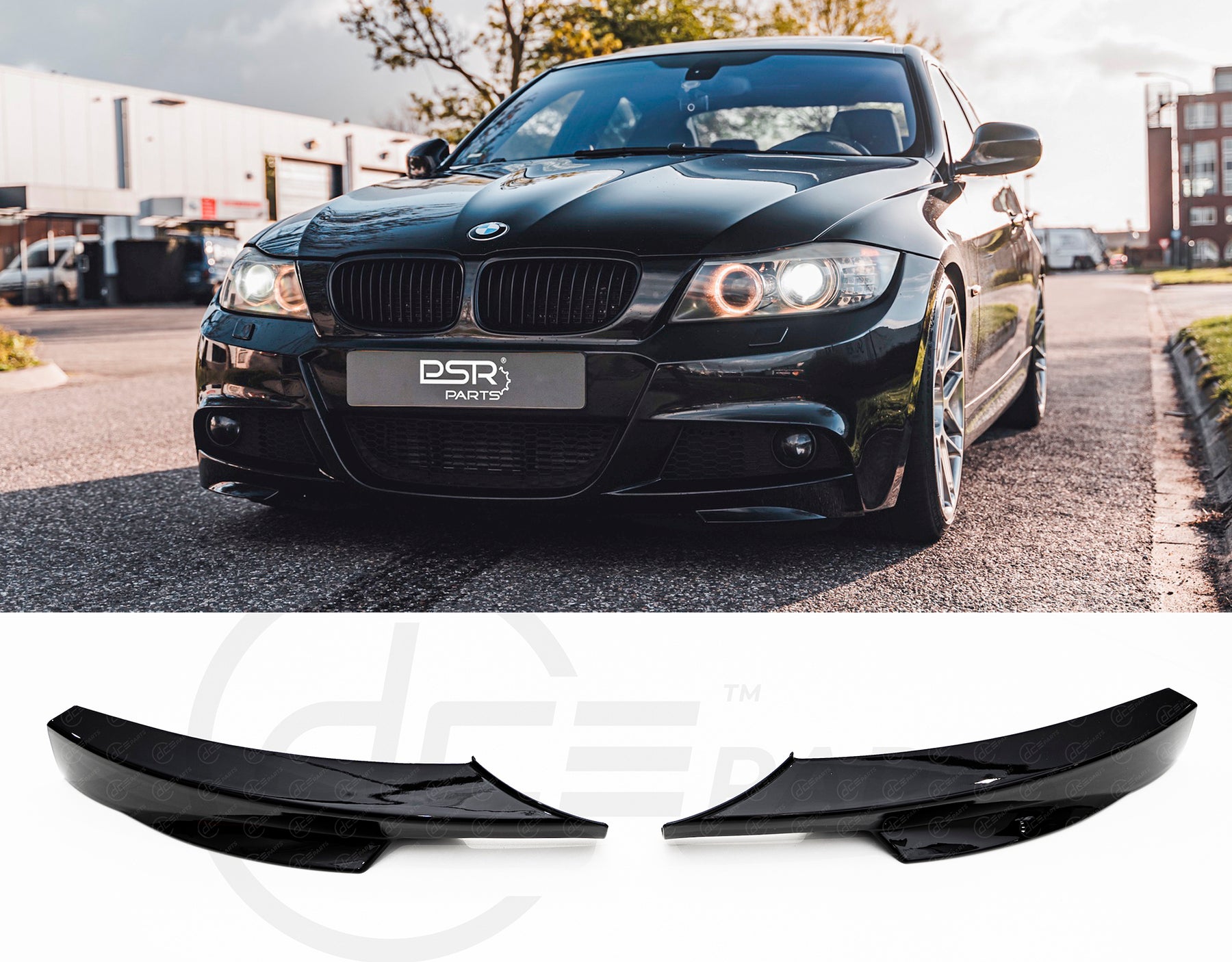 DCE Parts - Splitter Flaps für M-Sport Frontstoßstange BMW E90 E91