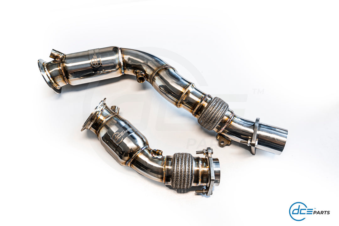 DCE Parts -  BMW S55B30 / S55 M3 F80 / M4 F82 F83 / M2 F87 - Catless / Catlook / High Flow Cat Downpipe