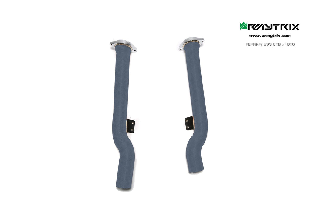 Armytrix - FERRARI 599 GTB FIORANO 6.0L - Ceramic Coated Downpipe Stainless Steel  - F599B-DDC