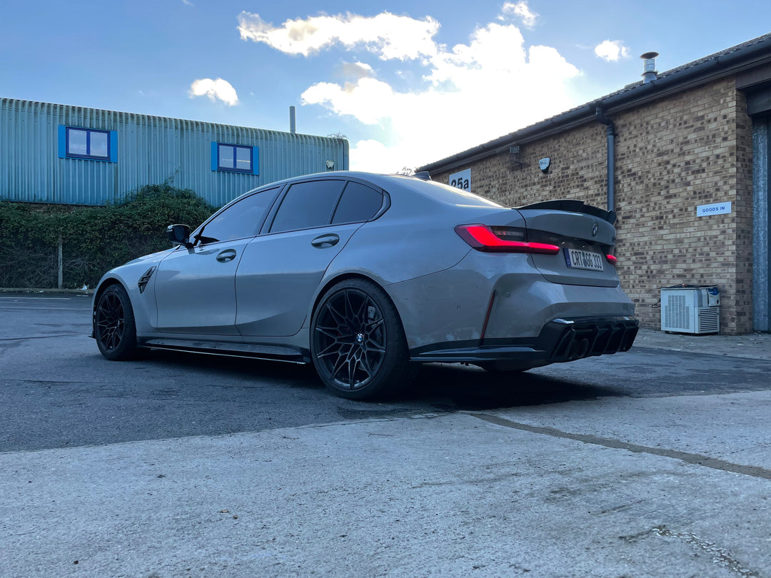BMW M3 G80 CARBON FIBRE SIDE SKIRT EXTENSIONS - CT DESIGN