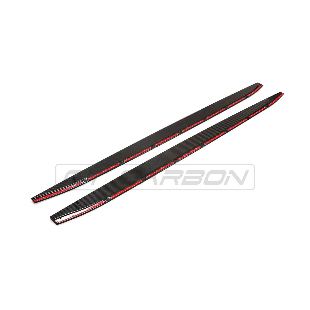 BMW M4 G82/G83 CARBON FIBRE SIDE SKIRT EXTENSIONS - CT DESIGN