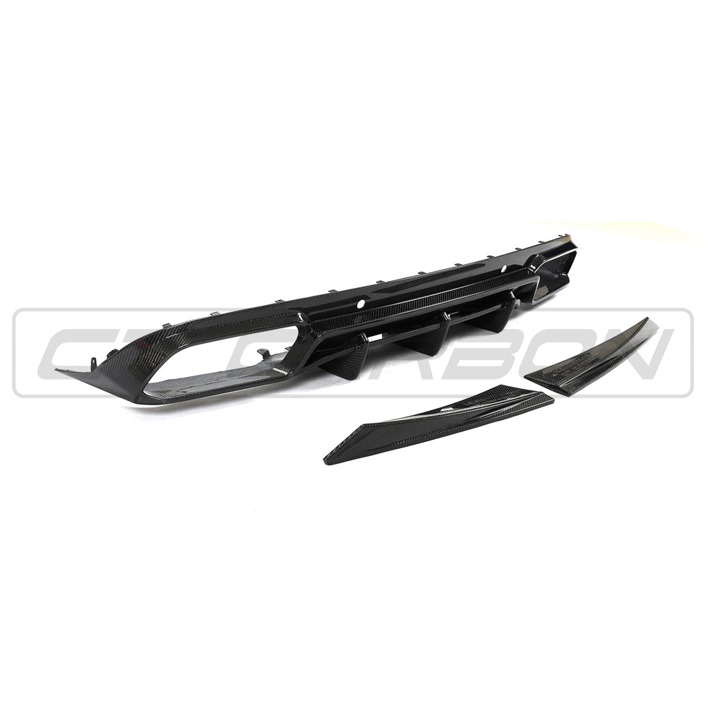 MERCEDES W205 C63 FACELIFT COUPE/CONVERTIBLE 2DR CARBON FIBRE DIFFUSER - CT DESIGN