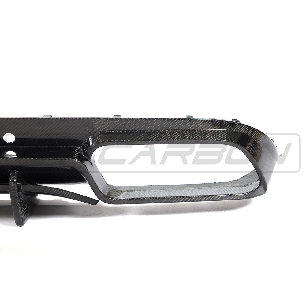 MERCEDES W205 C63 FACELIFT COUPE/CONVERTIBLE 2DR CARBON FIBRE DIFFUSER - CT DESIGN