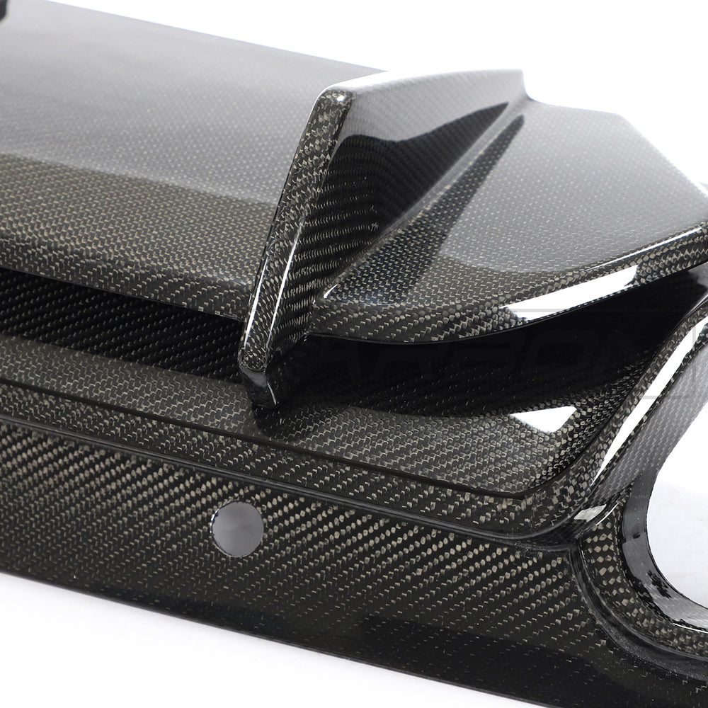 MERCEDES W205 C63 FACELIFT COUPE/CONVERTIBLE 2DR CARBON FIBRE DIFFUSER - CT DESIGN