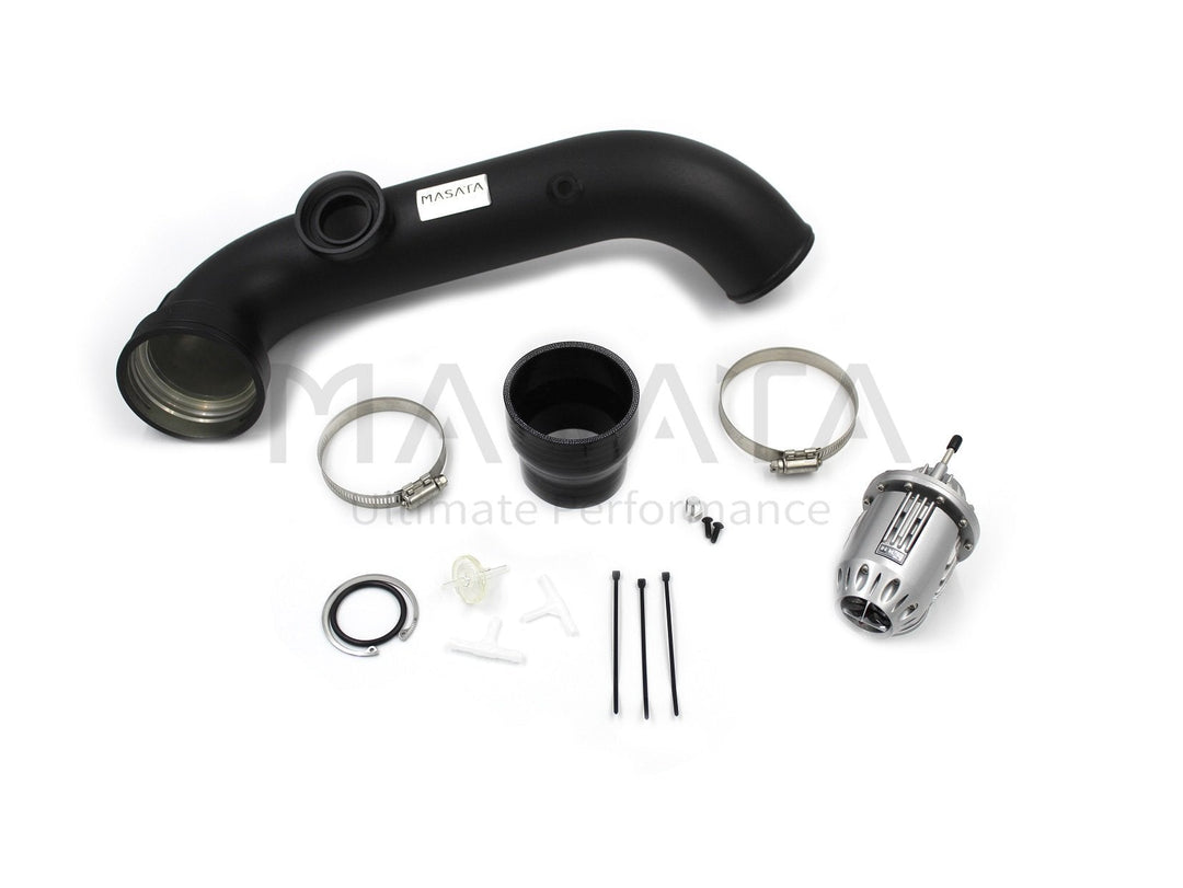 Masata BMW N54 E82 E90 E92 Aluminium Chargepipe with HKS BOV Blow Off Valve (1M, 135i & 335i) - MASATA UK