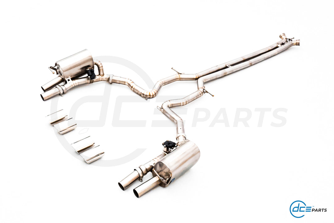 DCE Parts - Porsche 971 Series Panamera 2.9T 4, 4S, E-Hybrid Catback Valvetronic Exhaust - Stainless Steel