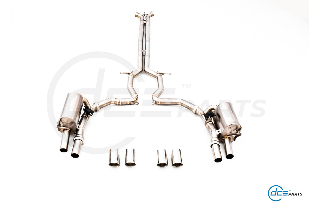 DCE Parts - Porsche 971 Series Panamera 2.9T 4, 4S, E-Hybrid Catback Valvetronic Exhaust - Stainless Steel