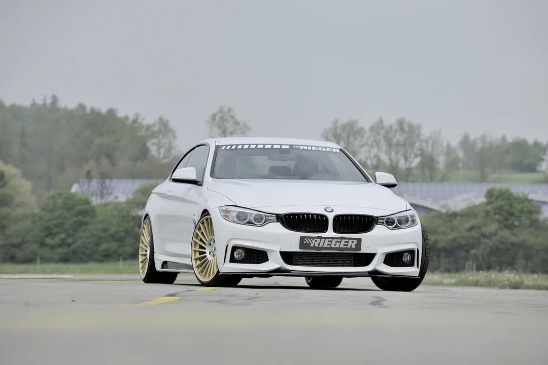 Rieger Front Splitter | BMW 4-Series F32 / F33 / F36 2013- | ABS - Gloss Black