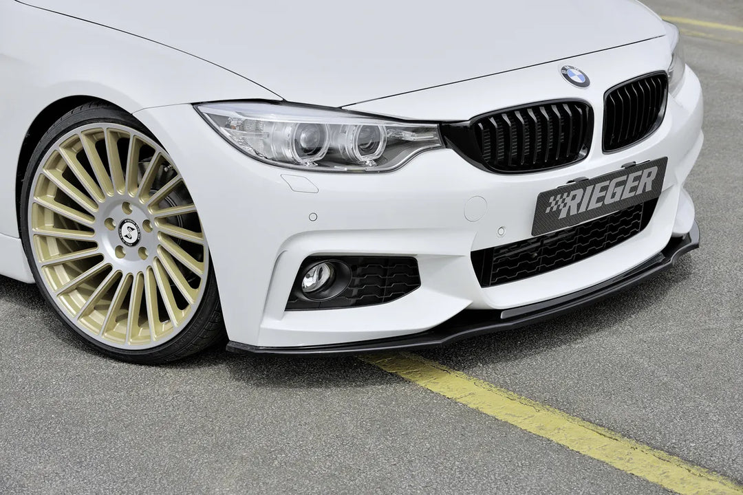 Rieger Front Splitter | BMW 4-Series F32 / F33 / F36 2013- | ABS - Gloss Black