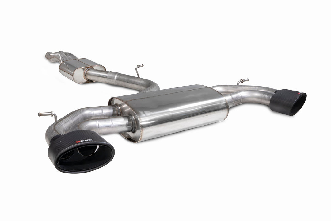 Scorpion Redpower - Audi RS3 8V Facelift (GPF and non GPF models) - Resonated cat/gpf-back system without valves Catback - SAU080CF - 2017 - 2020