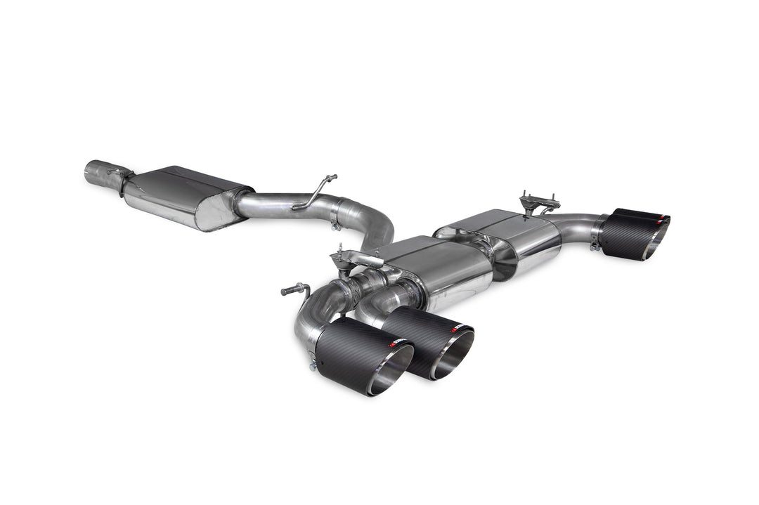 Scorpion Redpower - Audi S3 8Y Sportback  - Resonated cat/gpf back system & electronic valves Catback - SAU093CF - 2020 - 2023