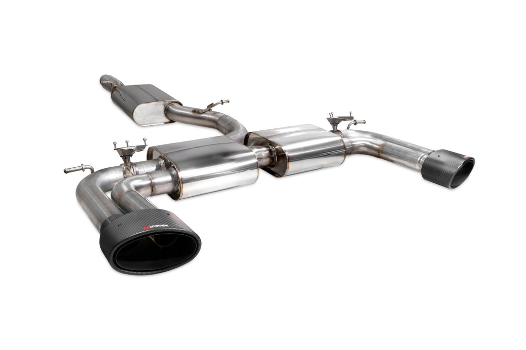 Scorpion Redpower - Audi S3 Saloon 8V - Resonated cat/gpf-back system & electronic valves Catback - SAU098CF - 2013 - 2020