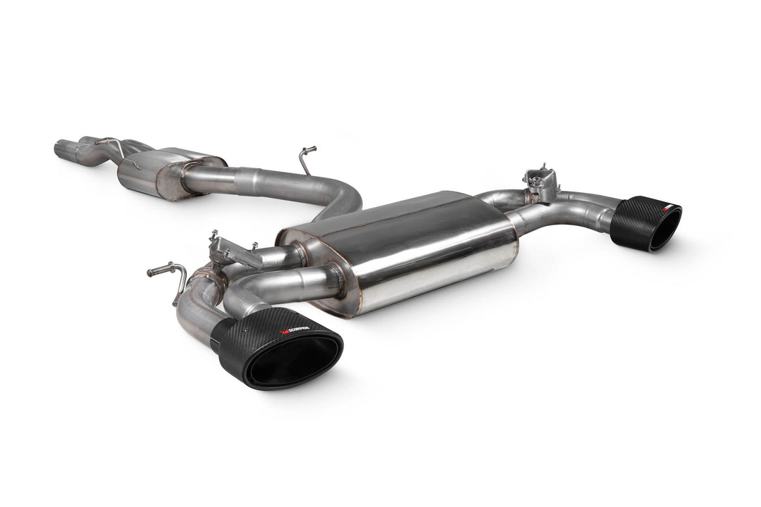 Scorpion Redpower - Audi RS3 8V Pre-Facelift - Resonated cat-back system with valves Catback - SAU106CF - 2015 - 2017