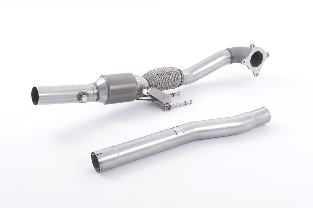 Milltek Cast Downpipe with HJS High Flow Sports Cat - Audi A3 1.8 TSI 2WD 3-Door 2008-2012 - SSXAU200