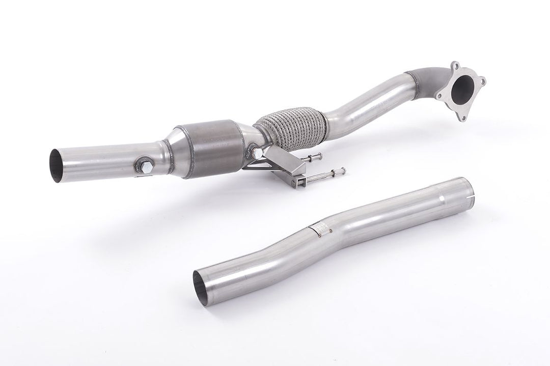 Milltek Large Bore Downpipe and Hi-Flow Sports Cat - Volkswagen Scirocco R 2009-2016 - SSXAU312