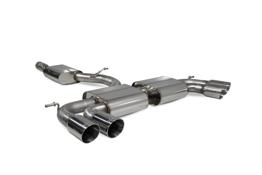 Scorpion Redpower - Volkswagen Golf MK7 R  - Resonated cat-back system with no valves Catback - SVW044D - 2014 - 2016