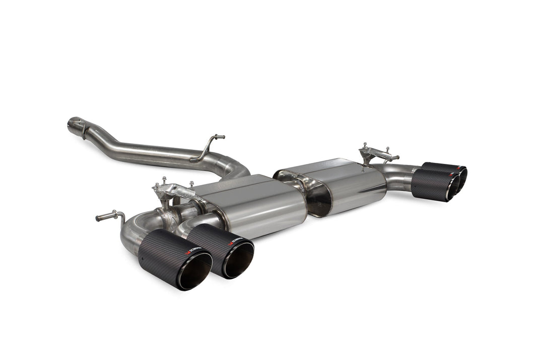 Scorpion Redpower - Volkswagen Golf R MK7.5 Facelift GPF & Non GPF Models - Non-res cat/gpf back system with electronic valves Catback - SVWS054CF - 2017 - 2020