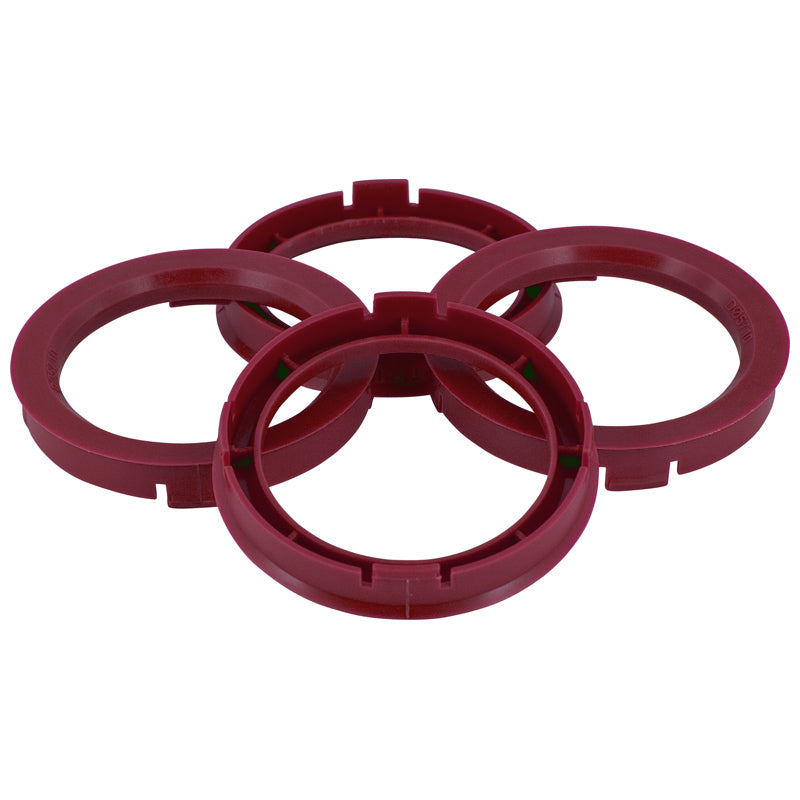 Set TPI Centreerringen - 60.1->56.1mm - Ruby Rood