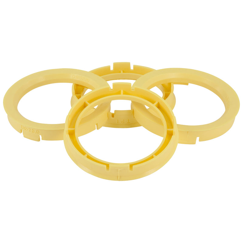 Set TPI Centreerringen - 63.3->58.1mm - Lemon Geel