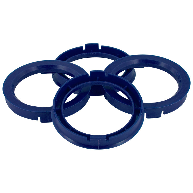 Set TPI Centreerringen - 67.1->56.6mm - Reflex Blauw