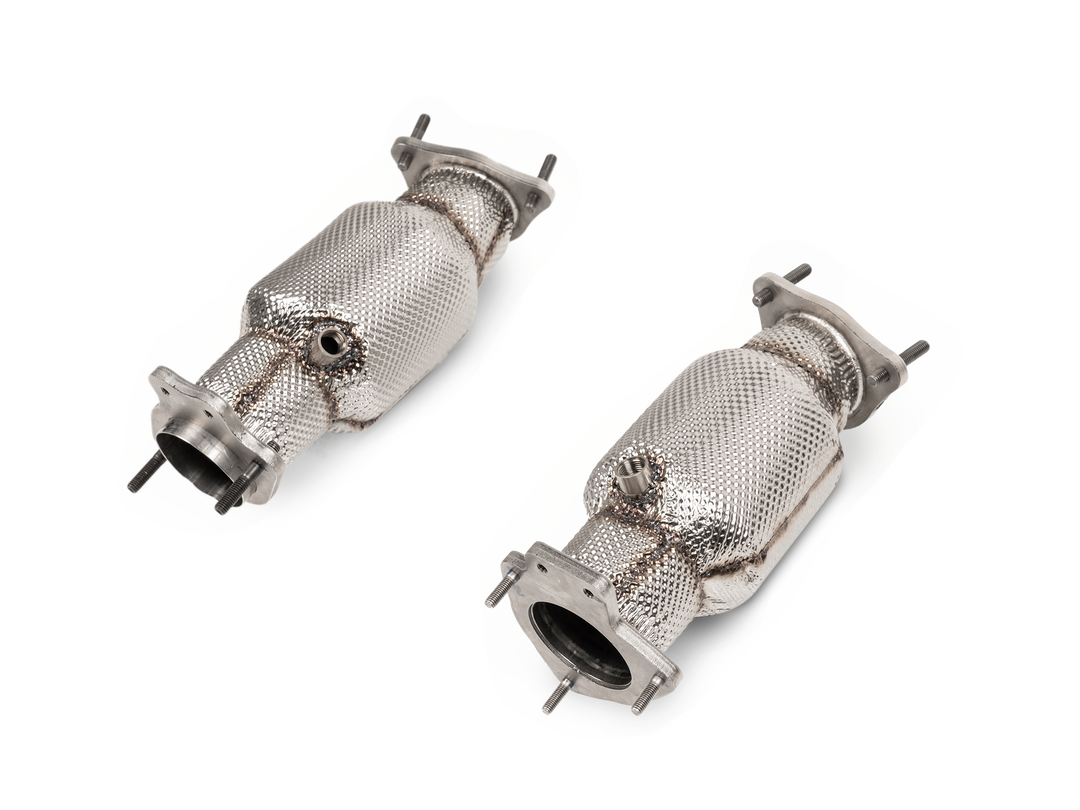 Akrapovič - Link Pipe Set w Cat (SS) - Chevrolet Corvette Stingray (C8) (2020-2021)