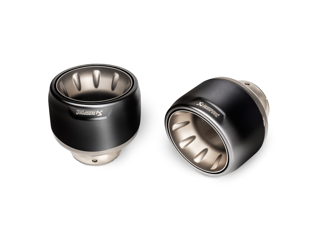 Akrapovič - Tail pipe set (Titanium) - Black - Porsche 718 Cayman GTS 4.0 / Boxster GTS 4.0 - OPF/GPF (2020-2020)